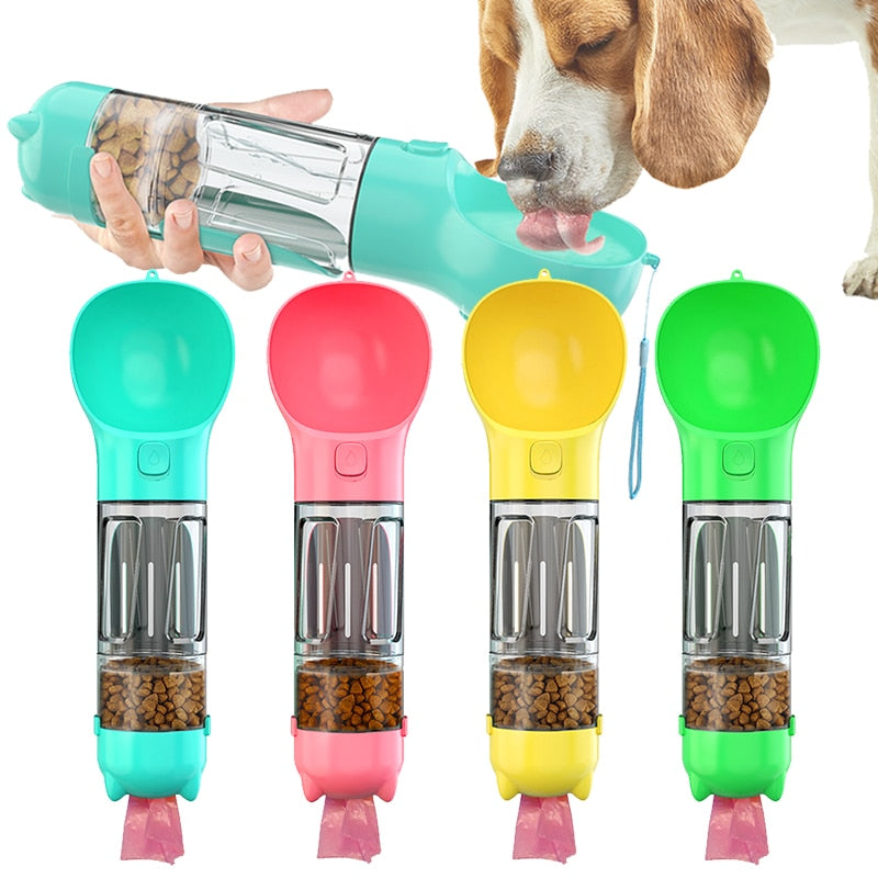 4 in1 Hunde Wasserflasche